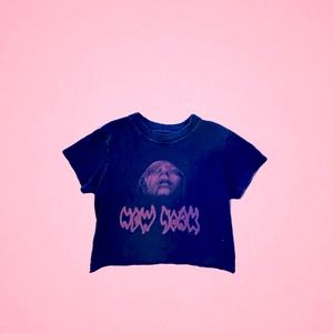 New York baby tee graphic crop top